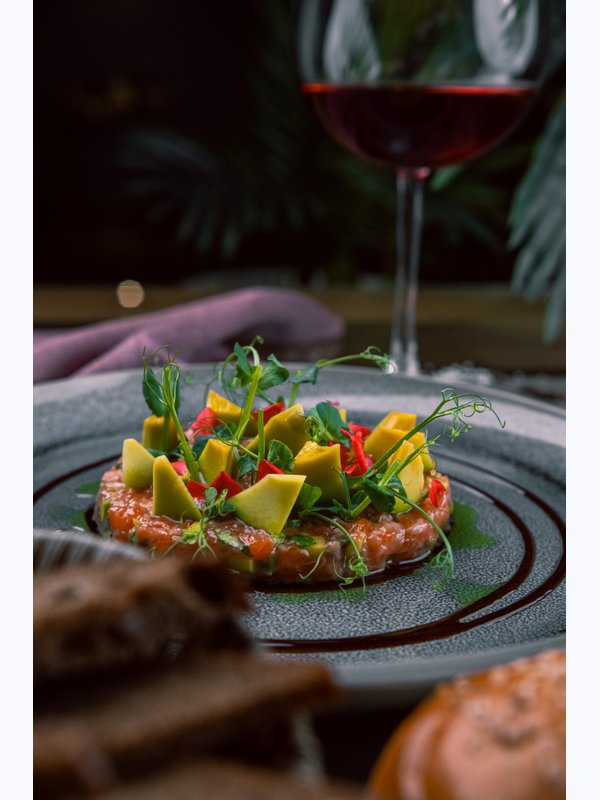 Тартар из форели по азиатски\Asian-style Trout Tartare