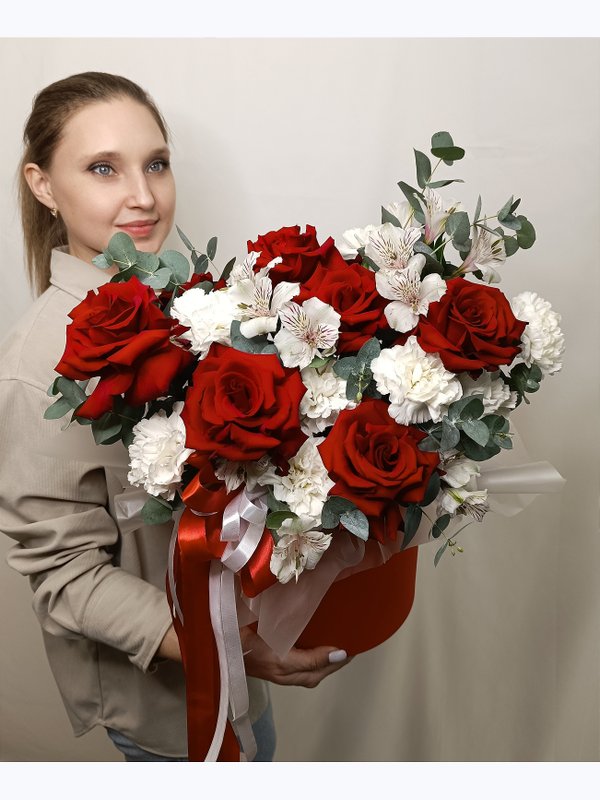 Французская роза в коробке