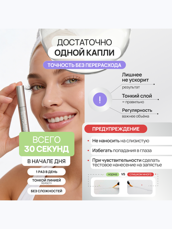 Спасатель роста ресниц и бровей