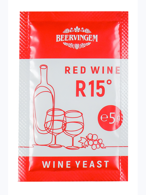 Винные дрожжи Beervingem "Red Wine R15", 5 г (на 25 л)