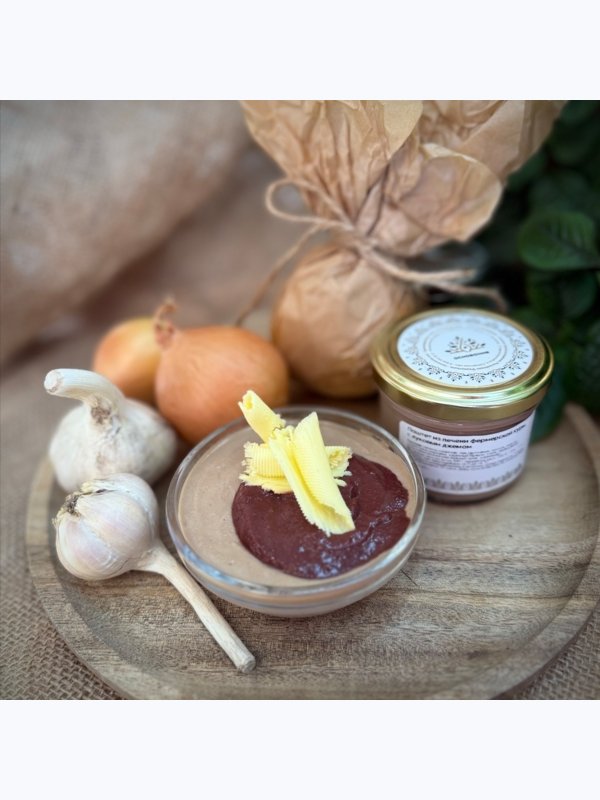 Паштет из печени фермерской куры с луковым джемом, 110 г