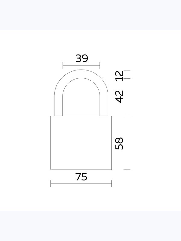 Замок навесной PL-PROTEC-0275 3key англ.  (Фуаро)