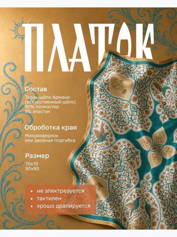 Подарочный набор Гель для душа и платок 70/70
