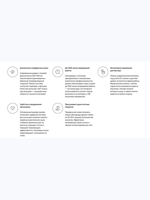 С ПРОВОДОМ 4BLANC  UV LED лампа для маникюра и педикюра