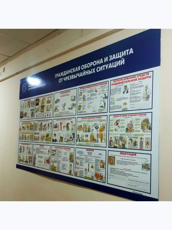 Стенд ГО и ЧС 1000х800 мм