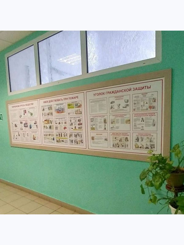 Стенд противопожарной безопасности 1000х800 мм