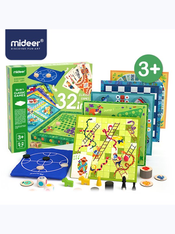 Joc de masa "32-in-1 Classic Games" Mideer (10570)