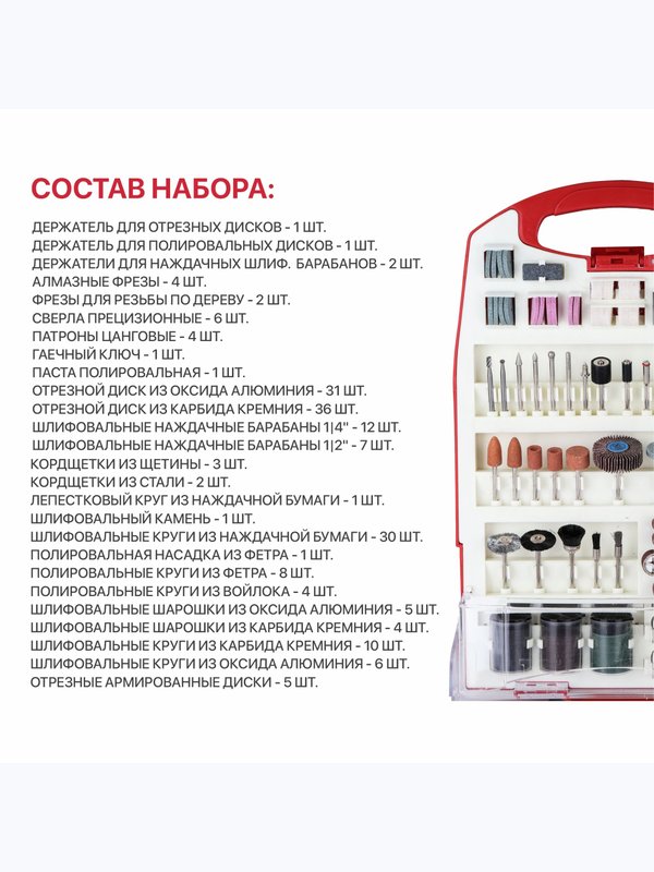 Набор принадлежностей для гравировальных машин P.I.T. ASET11-0188