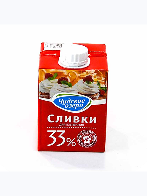 Сливки 33% Чудское озеро