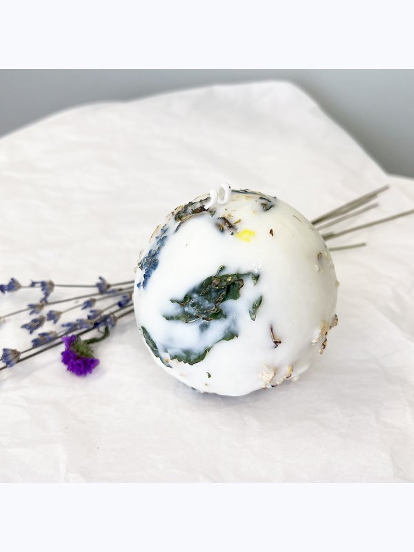 Botanical candle Sphere