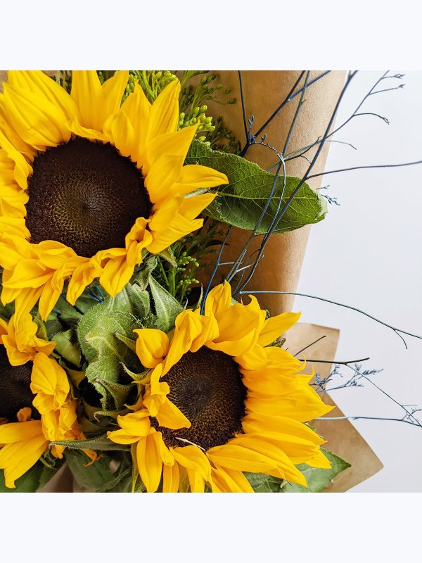 3 sunflowers