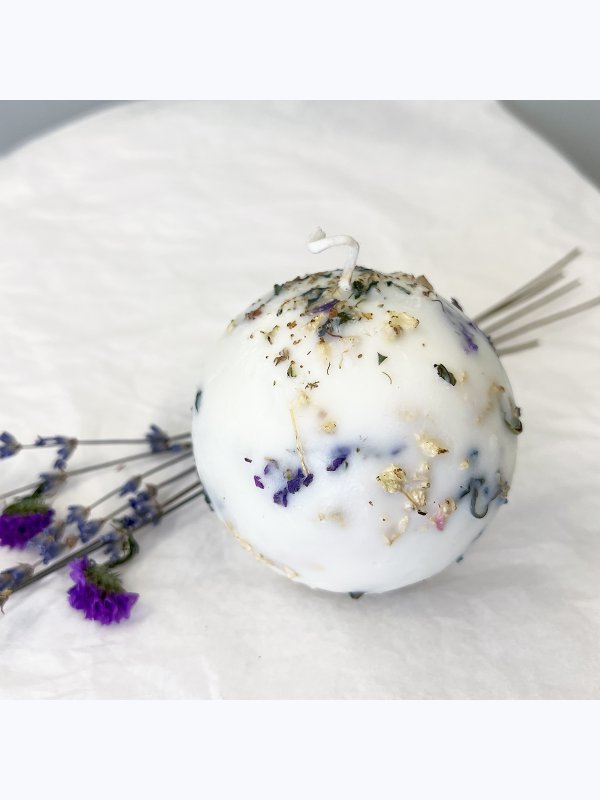 Botanical candle Sphere
