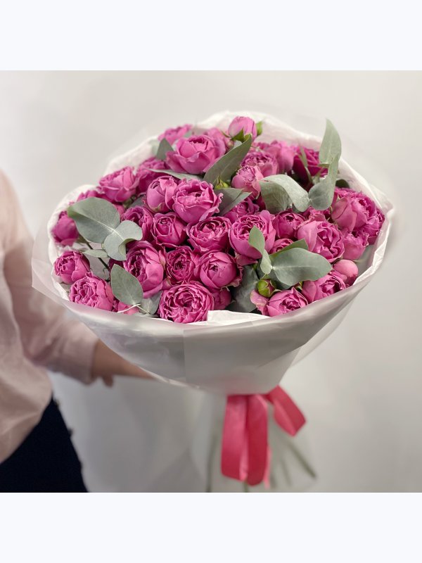 Pink spray roses