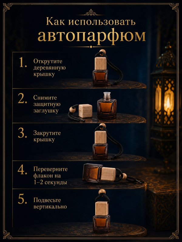 Автопарфюм Ирис с перцем, мужской восточно-древесный аромат для автомобиля, 7 мл