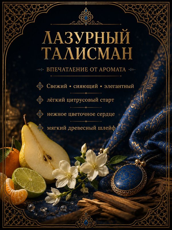 Масляные духи Лазурный талисман, 3 мл