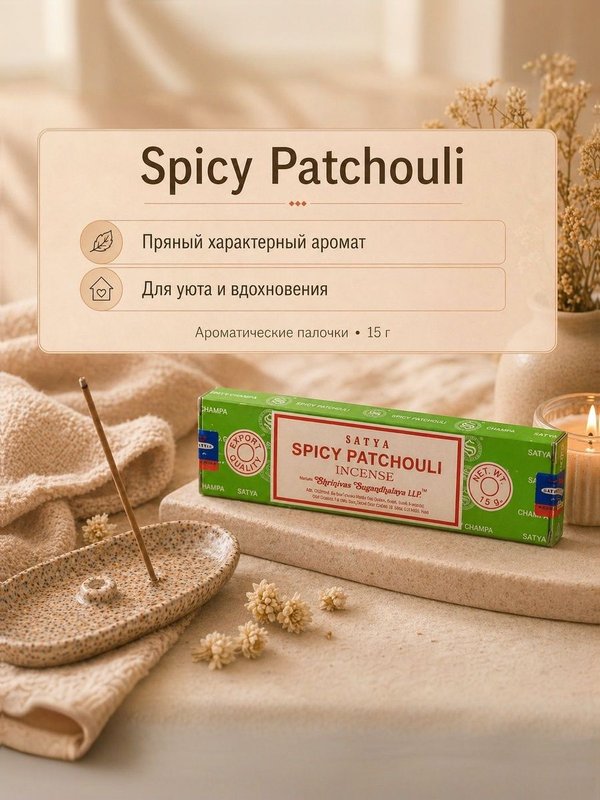 Набор благовоний Яркий характер Black Gold, Oodh, Spicy Patchouli