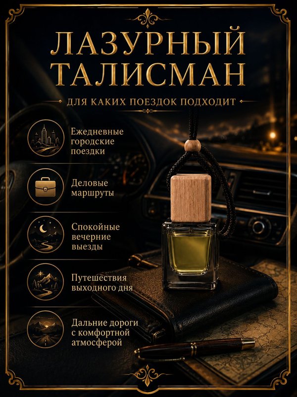 Автопарфюм Лазурный талисман, 7 мл
