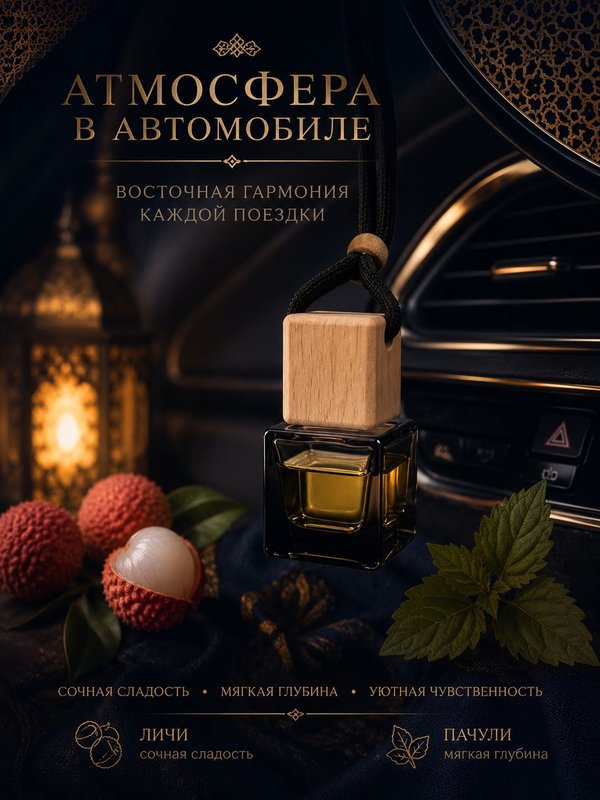 Автопарфюм Личи и пачули, 7 мл