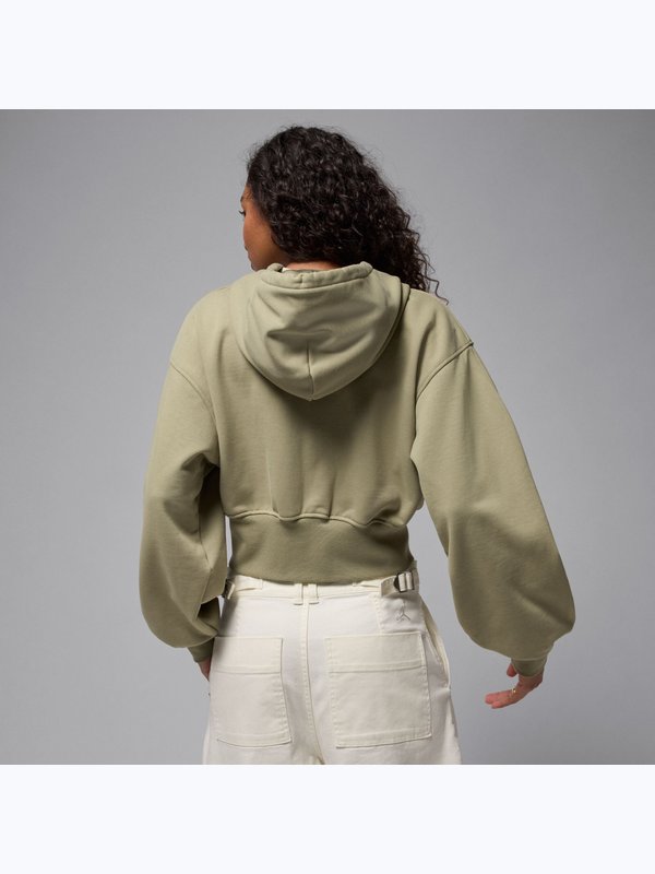 Hanorac Jordan Flight Fleece Cropped Satin-Lined