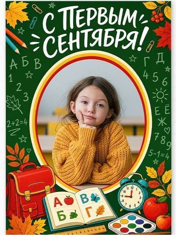 С 1 сентября! | Магнит, фотография, холст