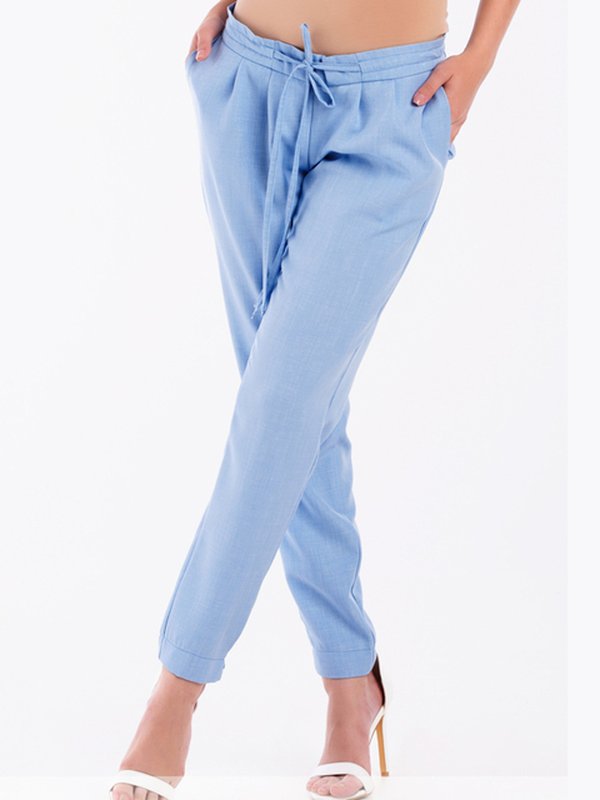 Голубые брюки-джоггеры Happy Moms, голубые