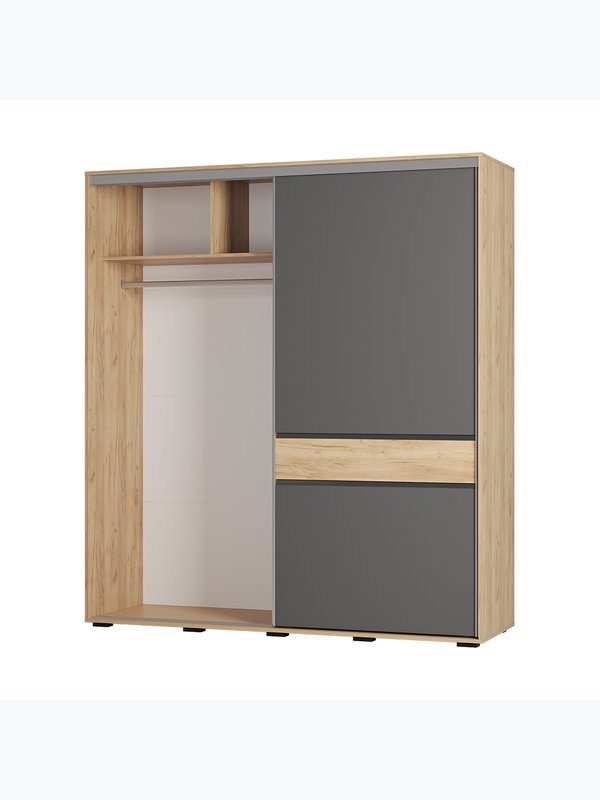 Шкаф-купе Крафт-10 крафт/графит. Авал