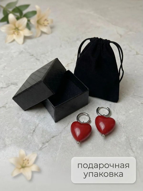 Серьги авторский дизайн: эмаль, кристаллы, медицинская сталь
