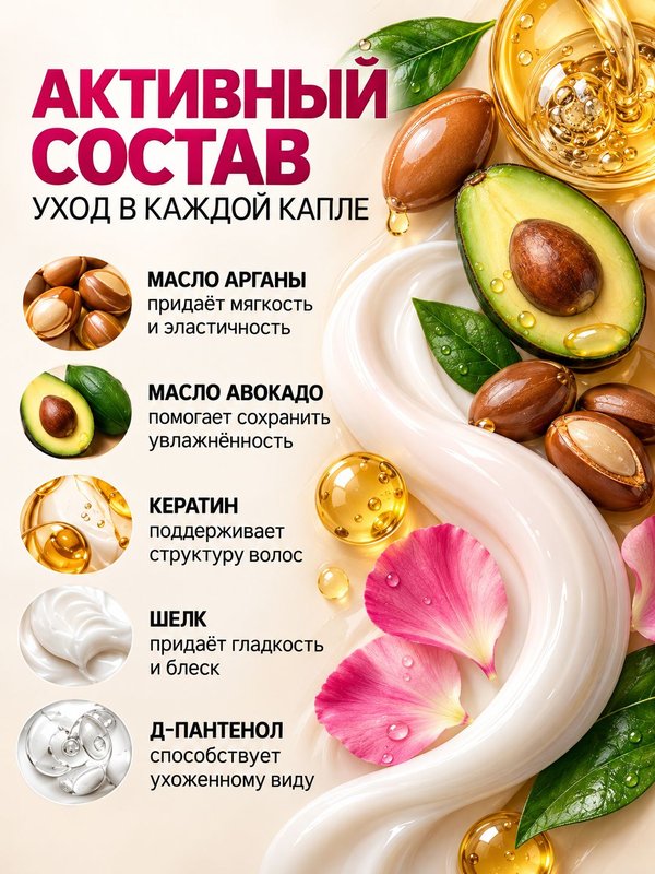 Крем для кудрявых и вьющихся волос несмываемый 300 мл О2 cosmetic
