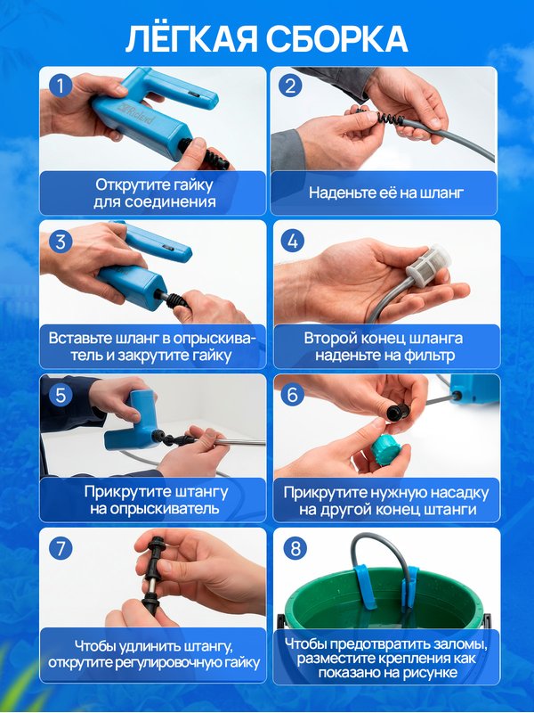 Опрыскиватель садовый аккумуляторный Riclend
