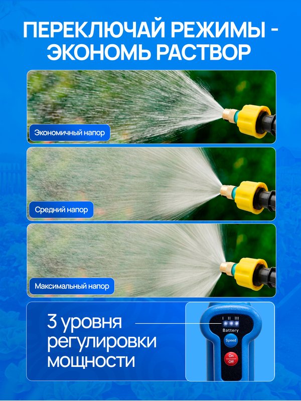 Опрыскиватель садовый аккумуляторный Riclend