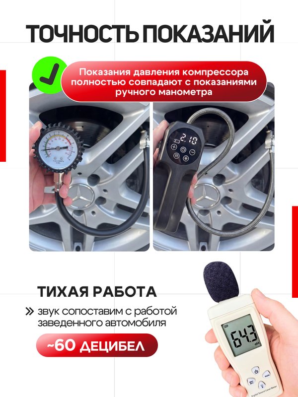 Riclend Компрессор автомобильный от прикуривателя