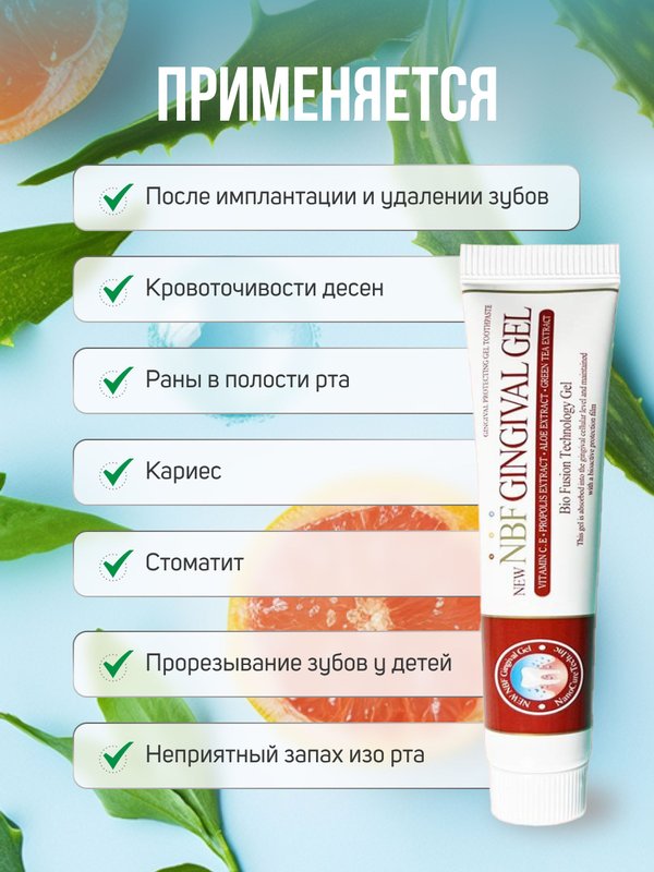 Гель для десен противовоспалительный Gingival gel 30гр