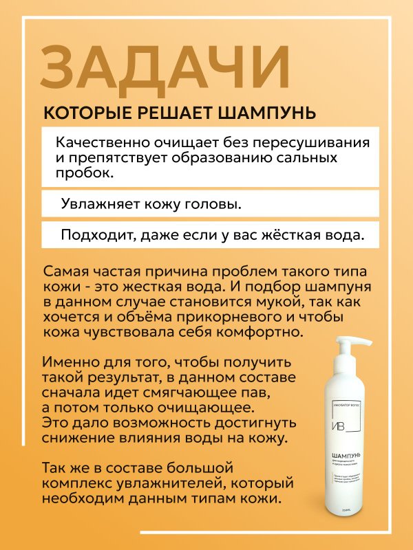 Шампунь для жирного типа кожи головы