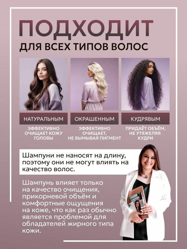 Шампунь для жирного типа кожи головы