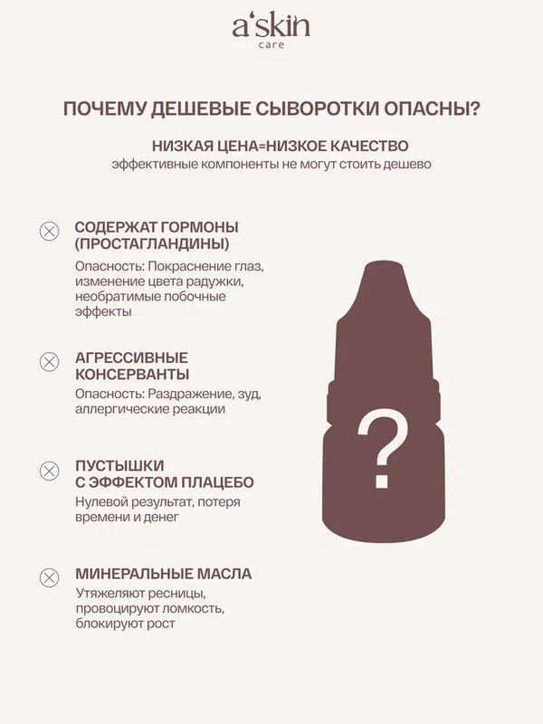 Сыворотка для роста ресниц и бровей, объем 5 мл, Корея
