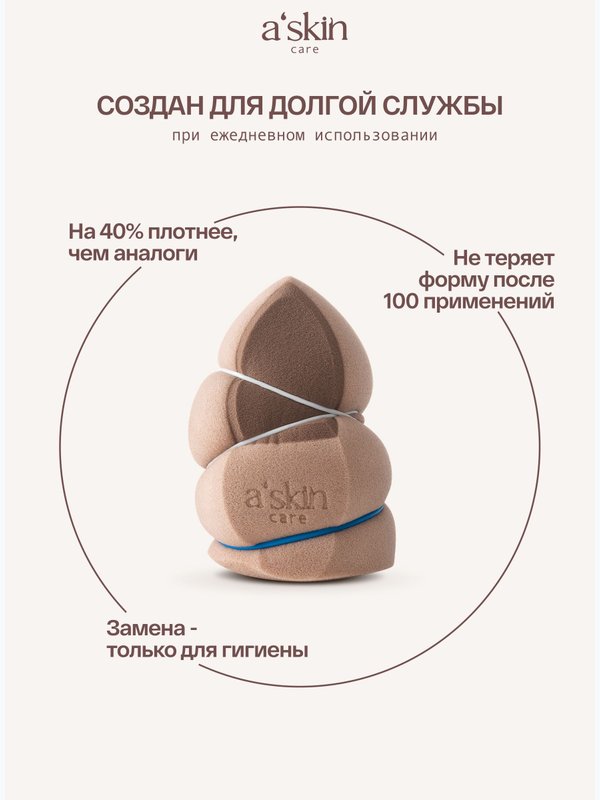 Спонж для макияжа для тонального крема и пудры