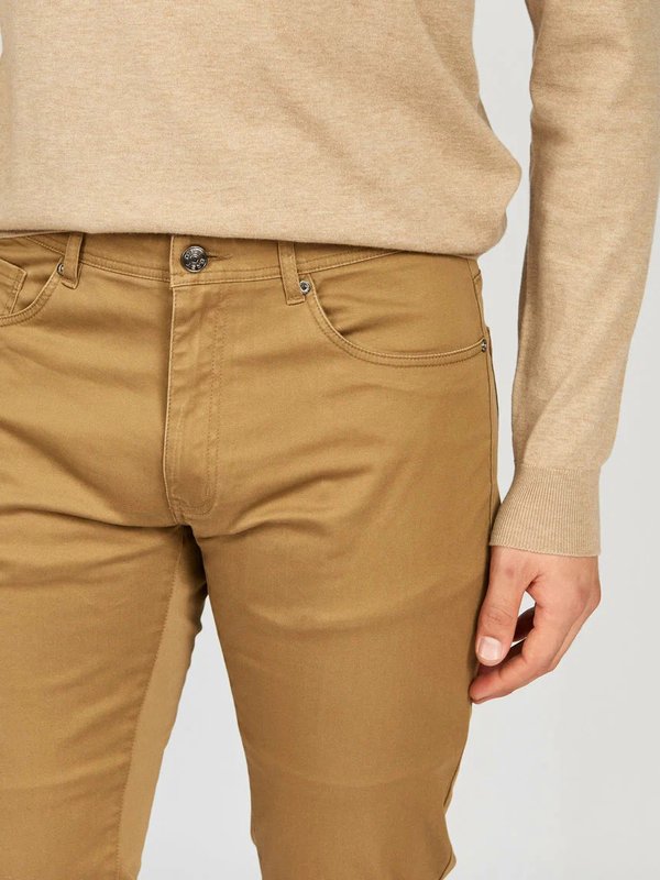 Брюки GROSTYLE 5-Pocket Satin Коричневый