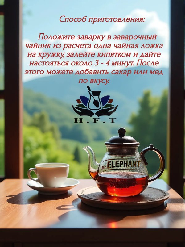 Чай Mr. ELEPHANT Супер Опа Крупнолистовой 500 гр. 1 шт.