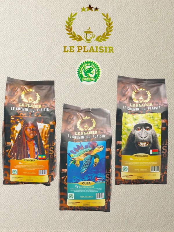 Кофе в зернах Le Plaisir Перу, Франция 1 кг. 1 шт.