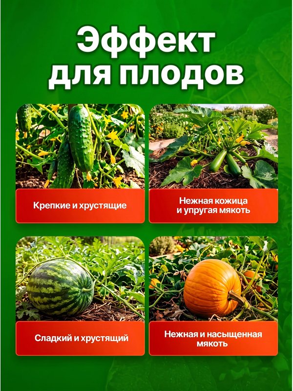 Удобрение для огурцов кабачков патиссонов/ подкормка для огурцов жидкая EcoLike 500 мл