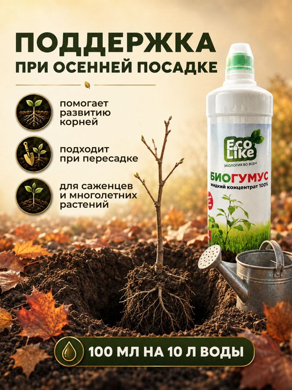 Удобрение для огурцов кабачков патиссонов/ подкормка для огурцов жидкая EcoLike 500 мл