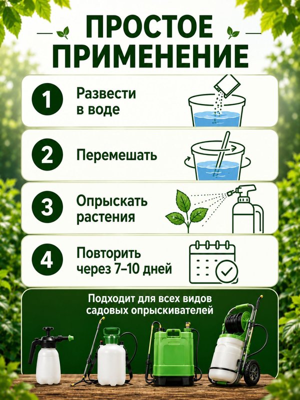 Средство от мучнистой росы на огурцах, фитофтороза и гнилей 4 шт х 20 гр / удобрение для защиты растений от болезней