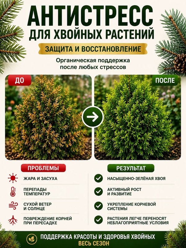 Антистресс для растений комнатных / органическое эко удобрение для комнатных цветов ArPeBio