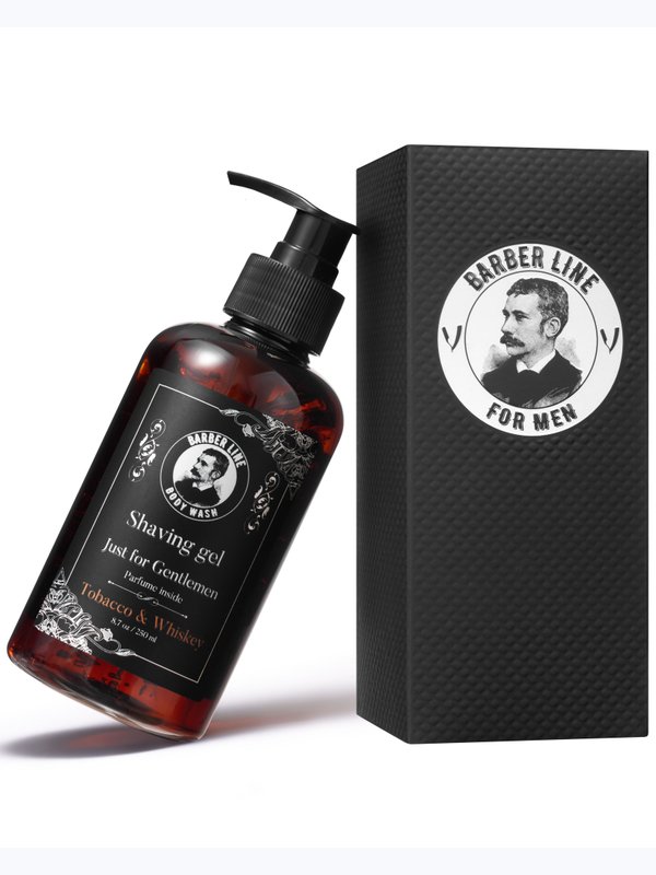 Гель для бритья мужской, прозрачный, Barber line, аромат Сандал и цитрус, 250 мл