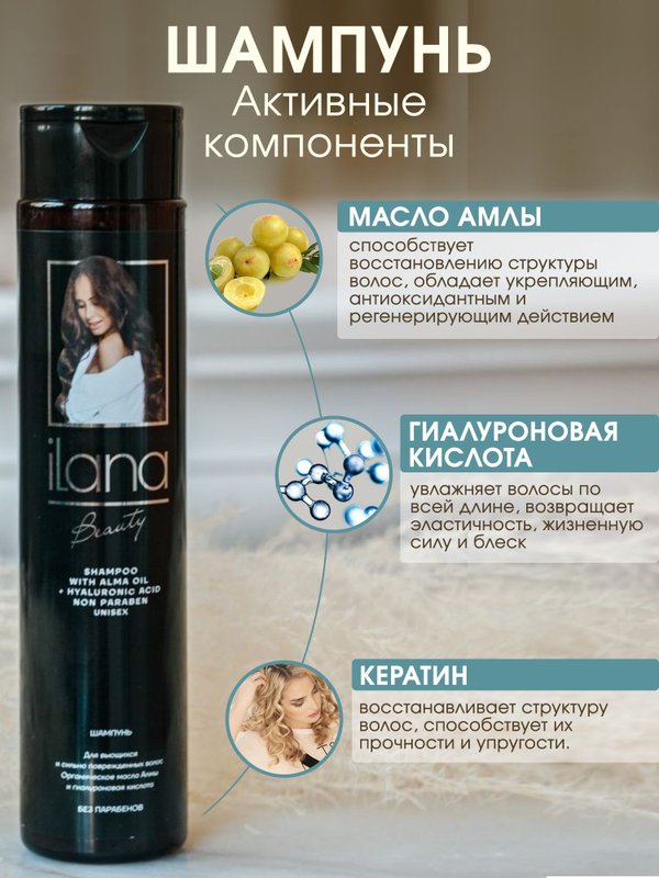 Косметический набор средств для кудрявых, вьющихся, поврежденных волос