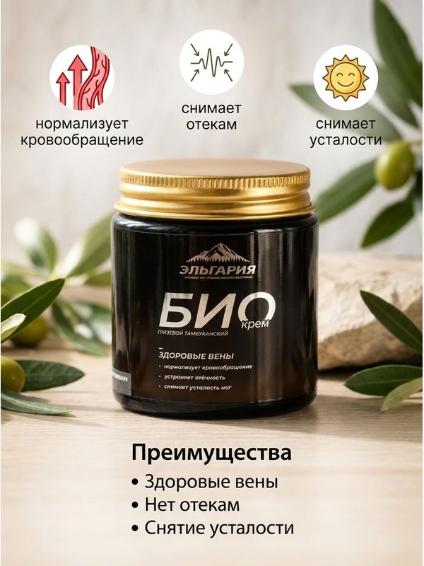 Крем Здоровые вены от варикоза, усталости и отеков ног, охлаждающий