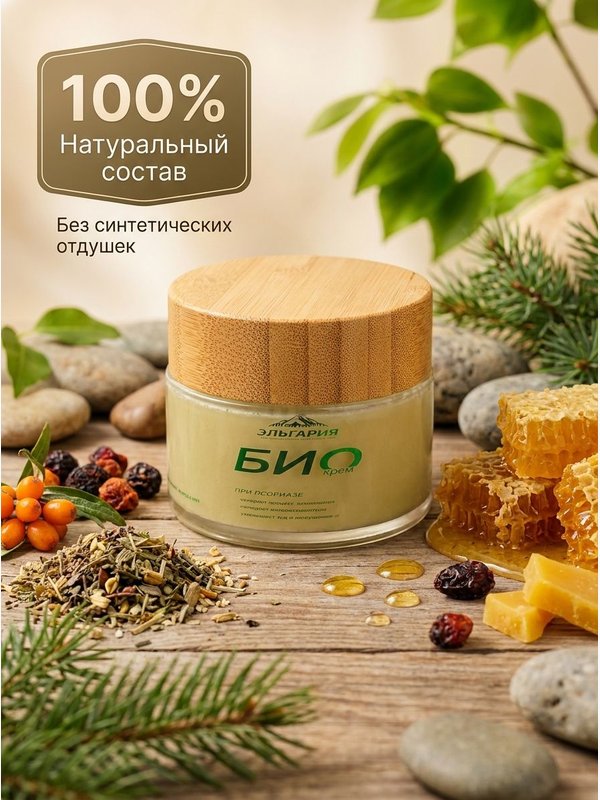 Био-крем от псориаза, дерматита и экземы, 100 мл