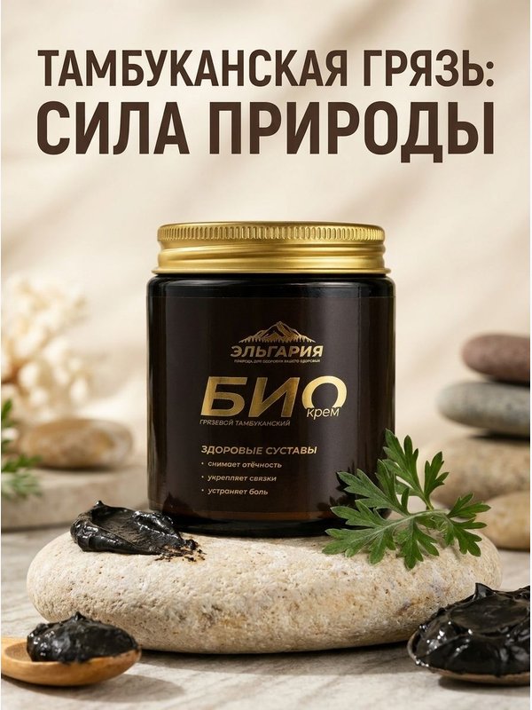 Био крем для суставов, связок и мышц от отёчности
