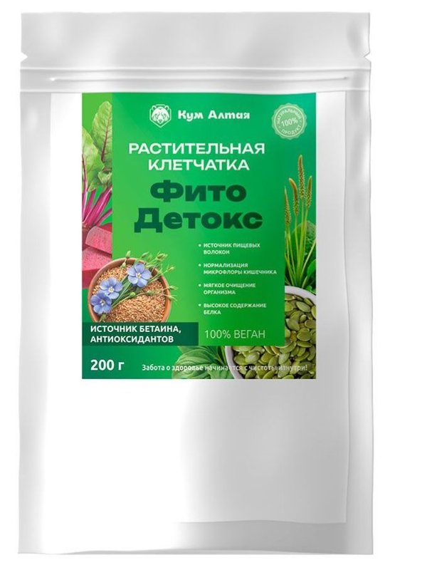 Растительная клетчатка Фито Детокс, 200г (дойпак)