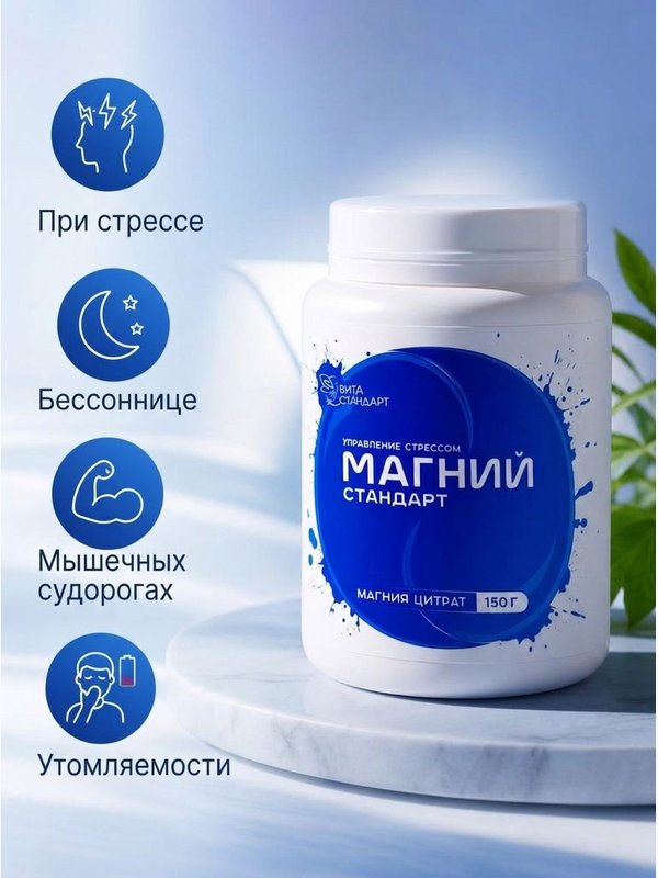 Магний-Стандарт, банка, 150 г.